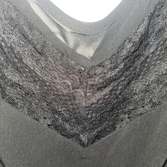 Torrid Black Asymmetrical Embellished Blouse - Picture 2 of 8